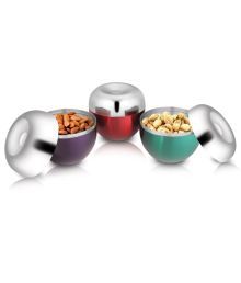 Shri & Sam Peppy Stainless Steel Canister Set- 3 Pcs