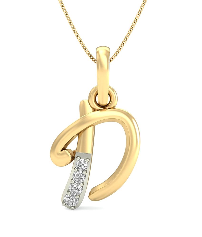 The Initial D Diamond Pendant Wearyourshine By Pc Jeweller