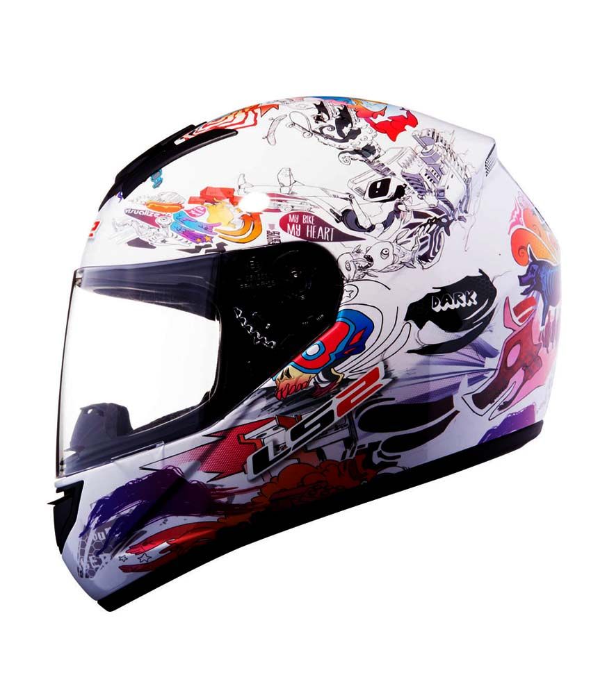 LS2 - Helmet - FF 350 Comic White Size: Large 58 cms available at snapdeal for Rs.4299