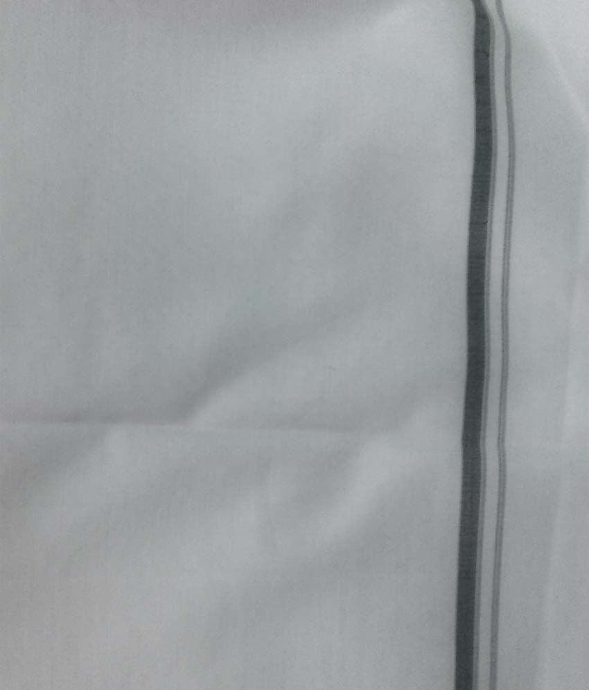 Mafatlal White Polyester Dhoti