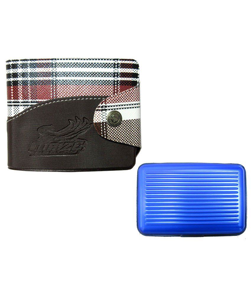 Urfashion Stylish Mens Wallet With Blue Credit Card Holder Combo: Buy Online at Low Price in ...
