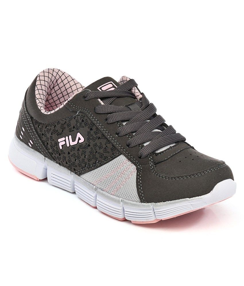 gray fila shoes