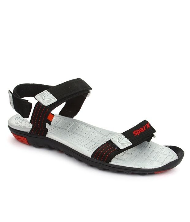 8 OFF on Sparx Black Synthetic Leather Floater Sandals on Snapdeal PaisaWapas