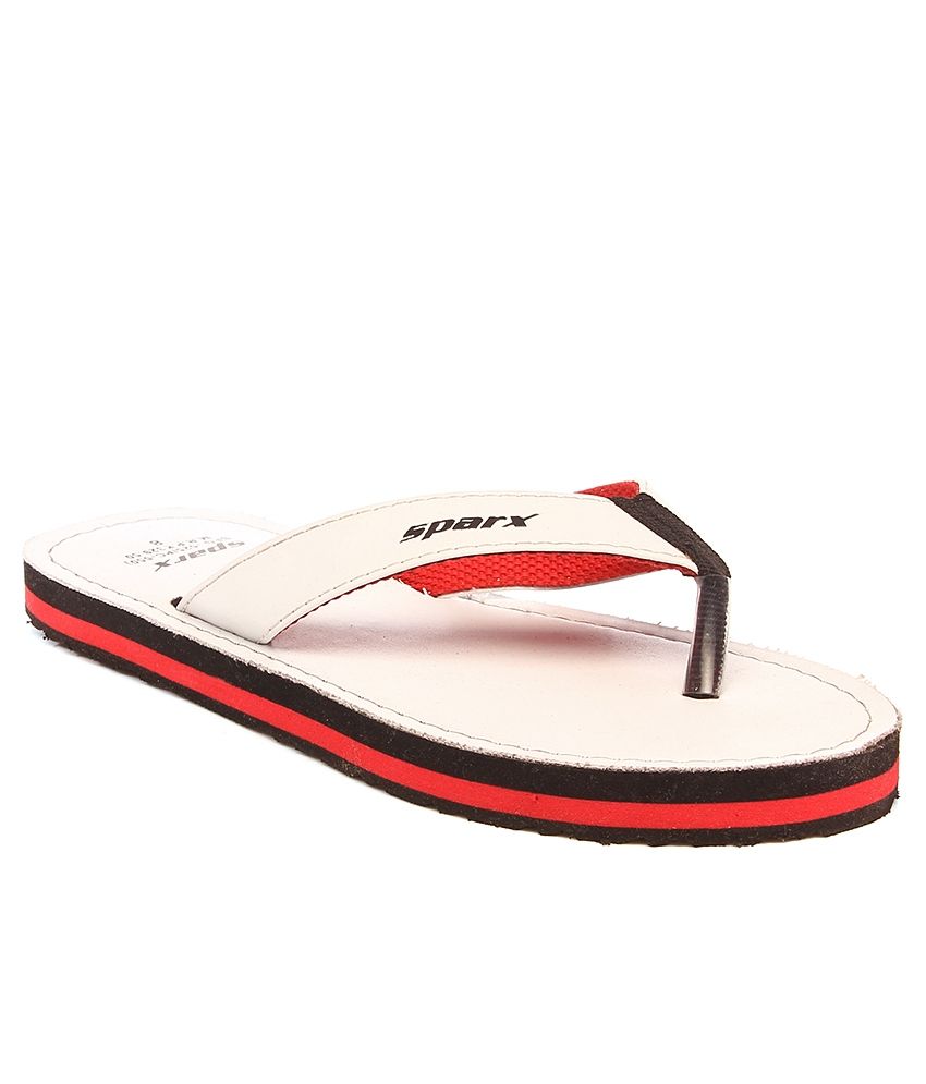 sparx slippers white