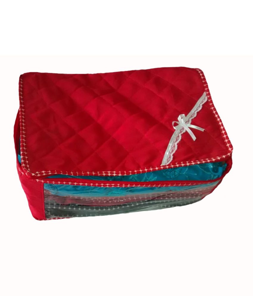 Indi Bargain 3 Layered Quilted Synthetic Multi Saree Cover (10-15 Sarees Capacity) available at snapdeal for Rs.265