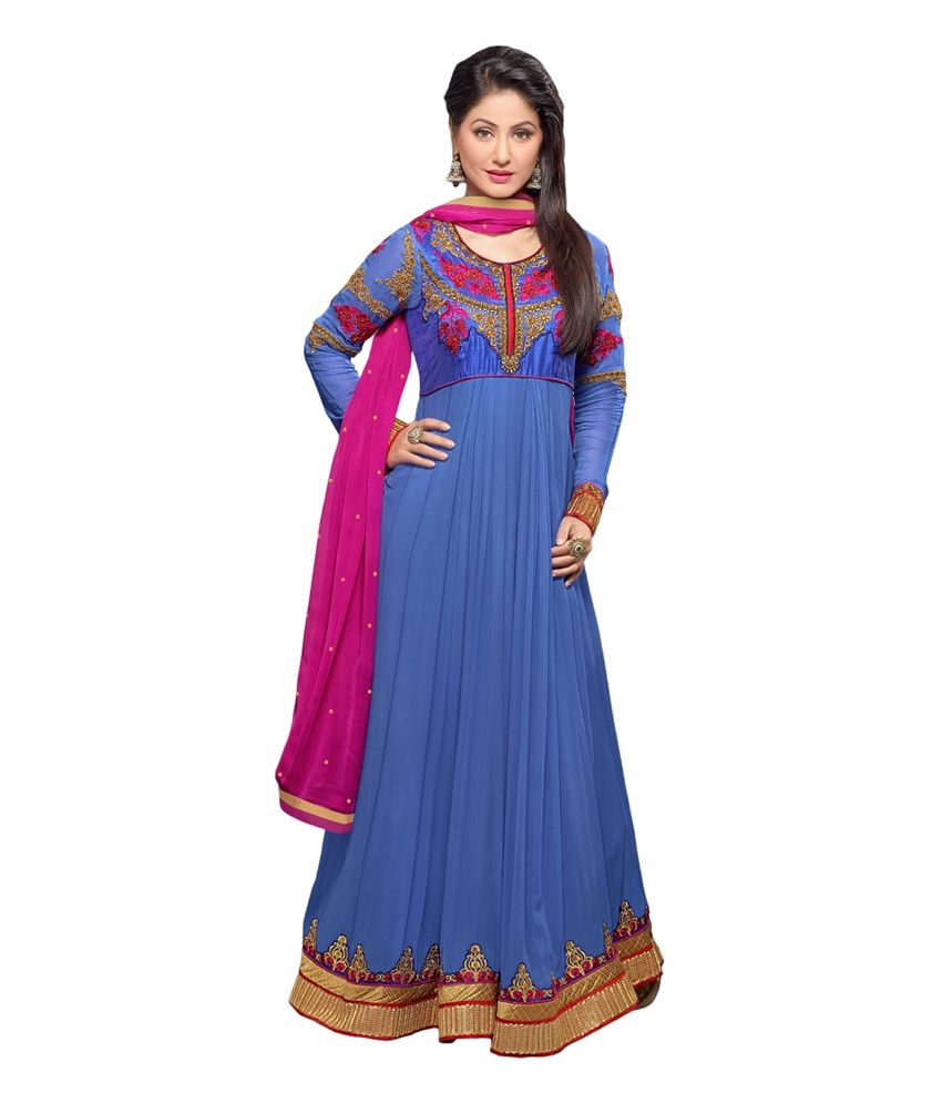 anarkali dress stitched from saree