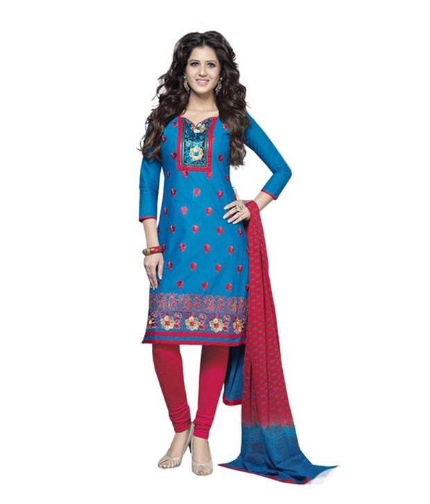 varsha churidar material