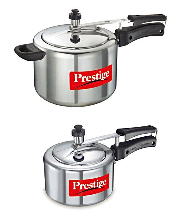 Prestige Nakshatra Pressure Cooker Set Of 2 (5 Ltr & 2 Ltr)