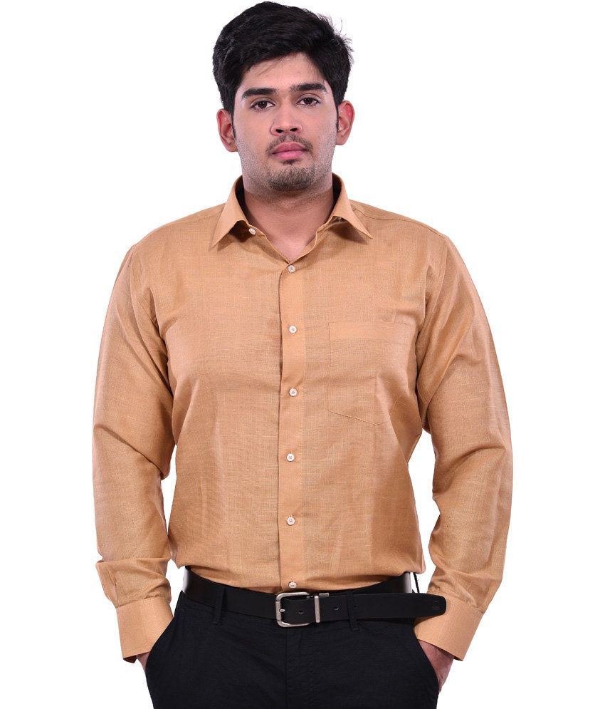 Yellow Linen Shirts for Men