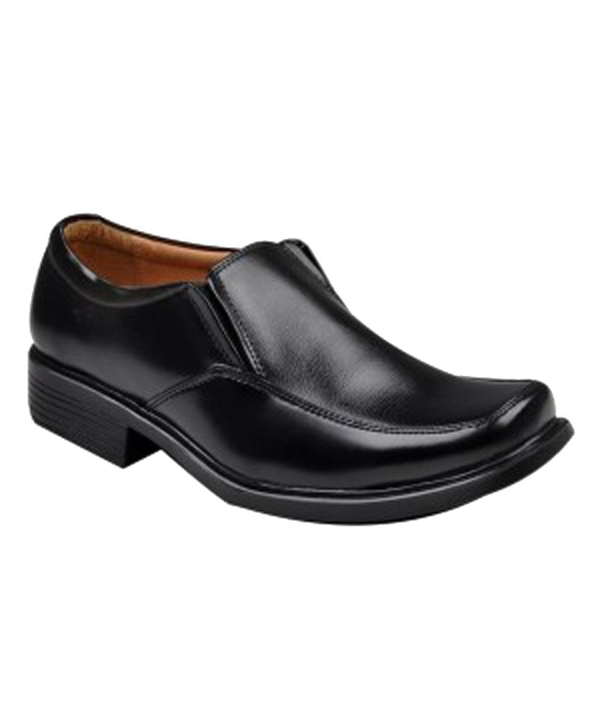 bata remo black formal leather shoes