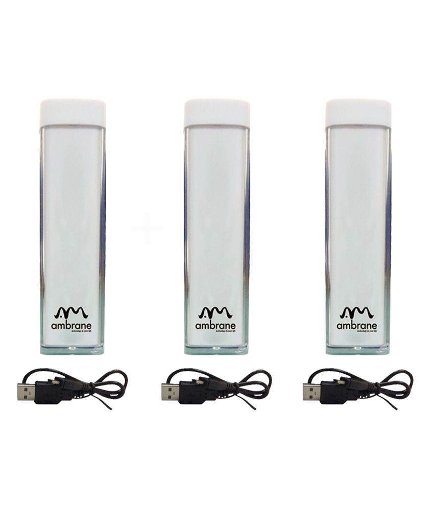 Ambrane 2001-3000 Mah Bar Power Bank With Micro Usb - White available at snapdeal for Rs.769