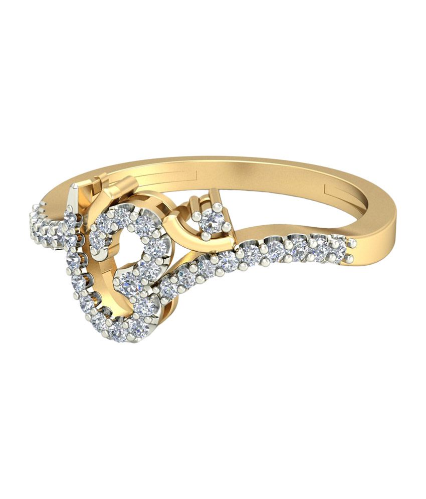 Pc Jeweller Om Design Diamond Ring 