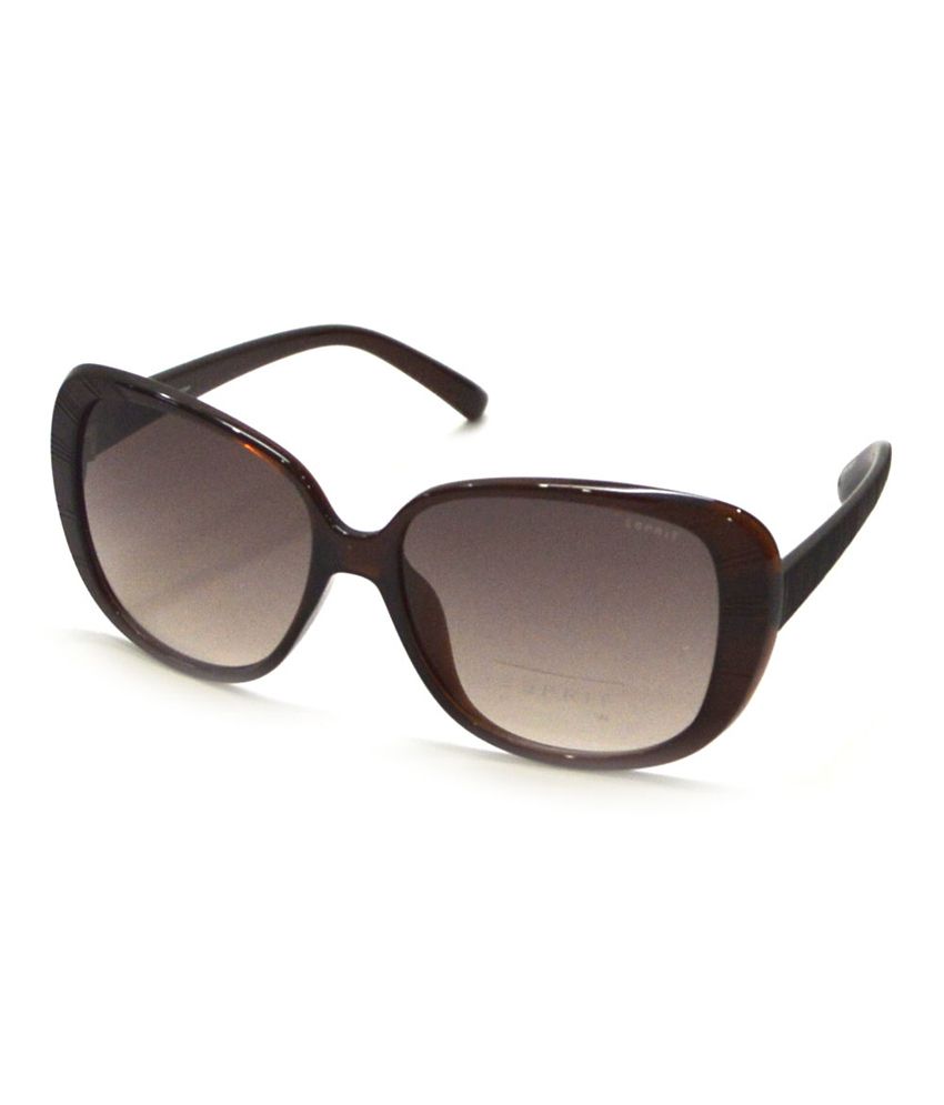 Esprit Brown Colored Frame With Brown Lenses Oval ...