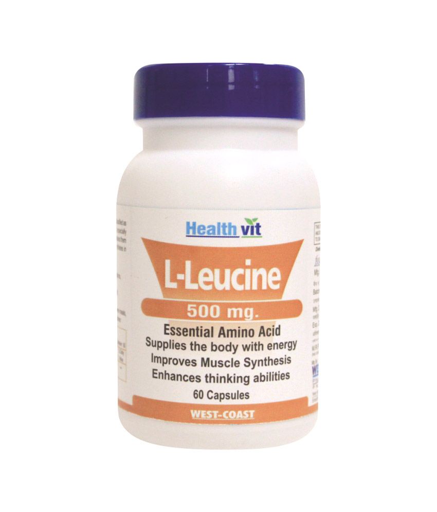 Healthvit LLeucine BCAA 500mg. 60 Capsules Buy Healthvit LLeucine