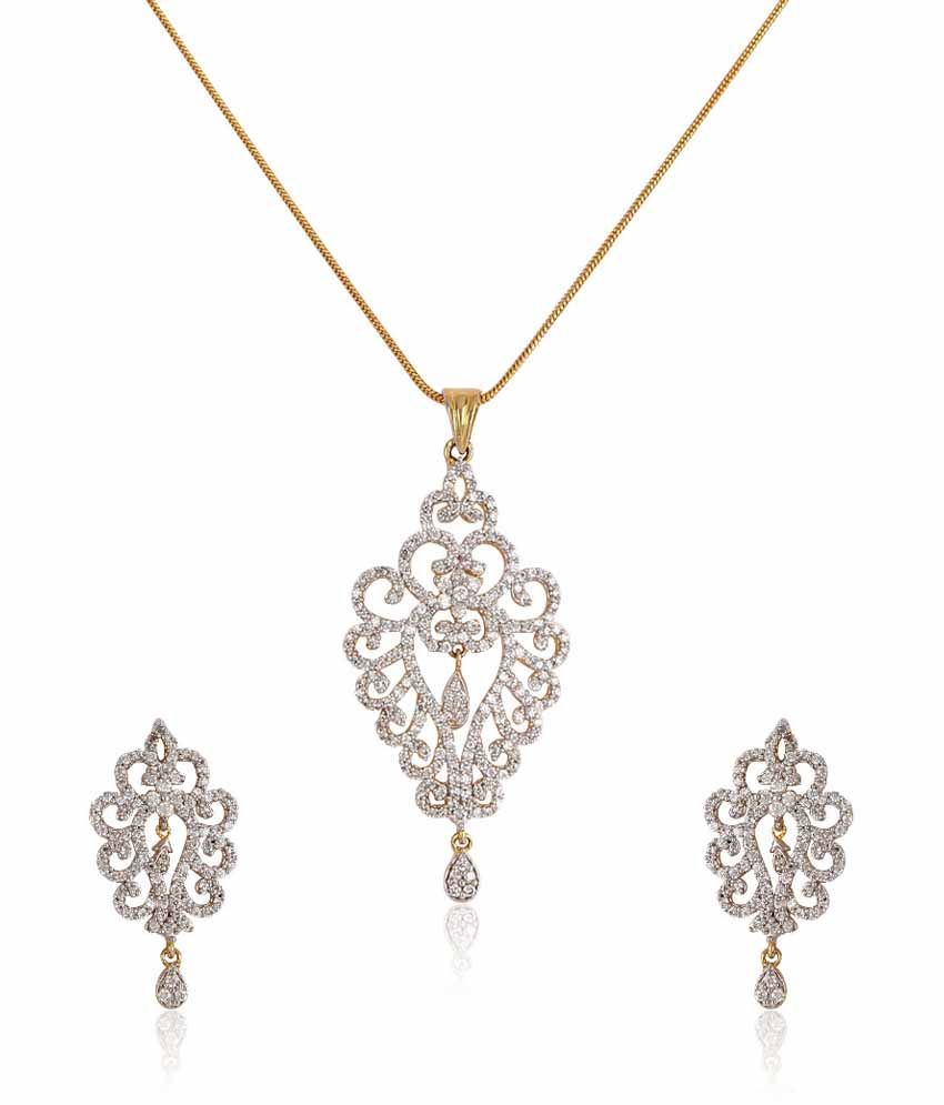 daily wear diamond pendant sets