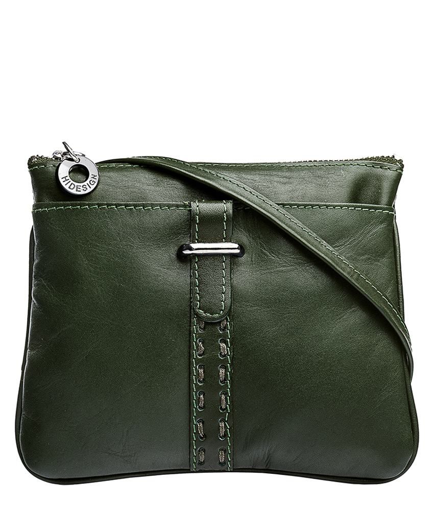 Hidesign 518 Green Sling Bag - Buy Hidesign 518 Green Sling Bag Online at Low Price - www.bagssaleusa.com/product-category/belts/