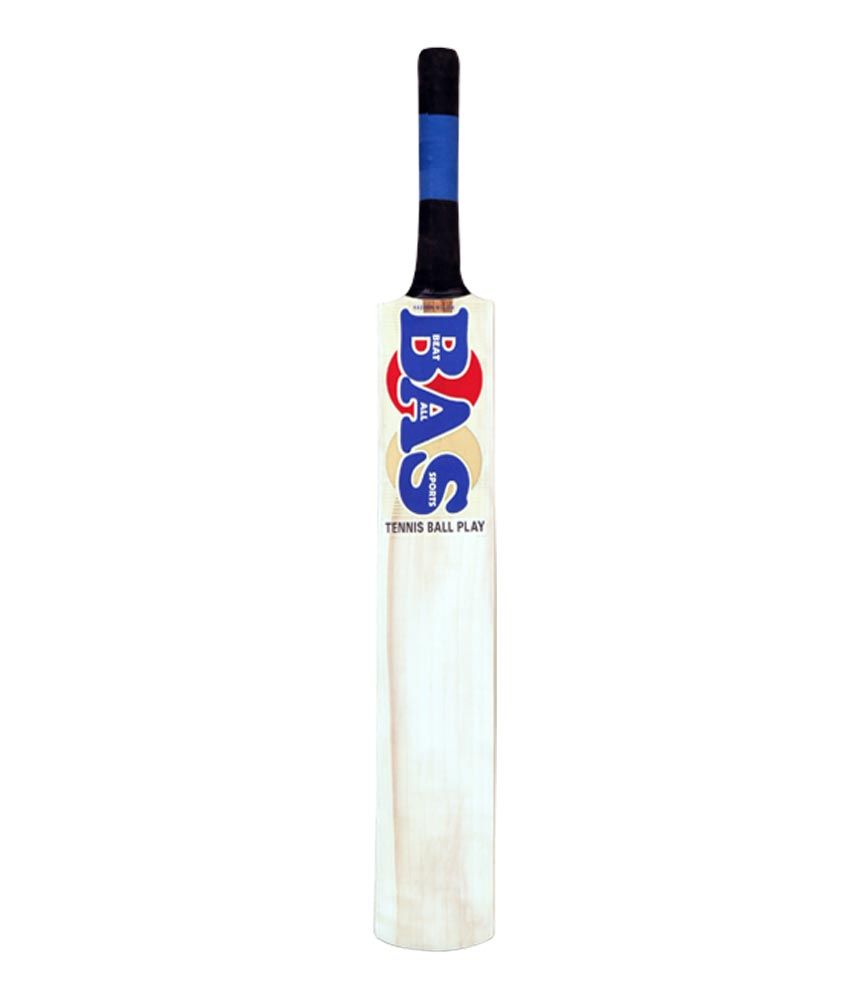 Bas Tennis Ball Play Cane Handle Kashmir Willow Cricket Bat Full Size
