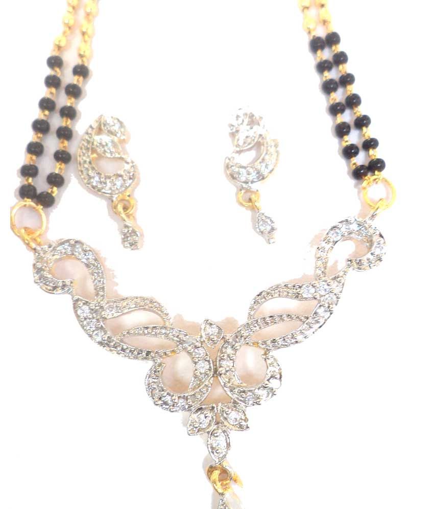 Imitation clearance diamond mangalsutra