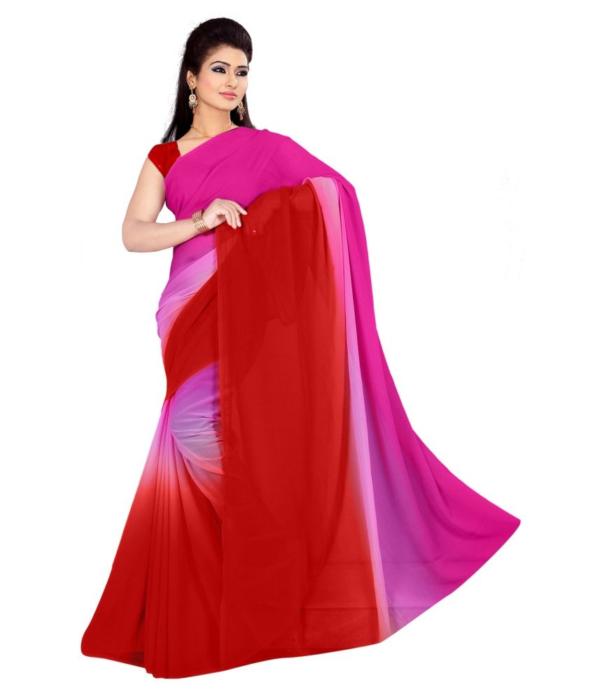 plain chiffon saree with price
