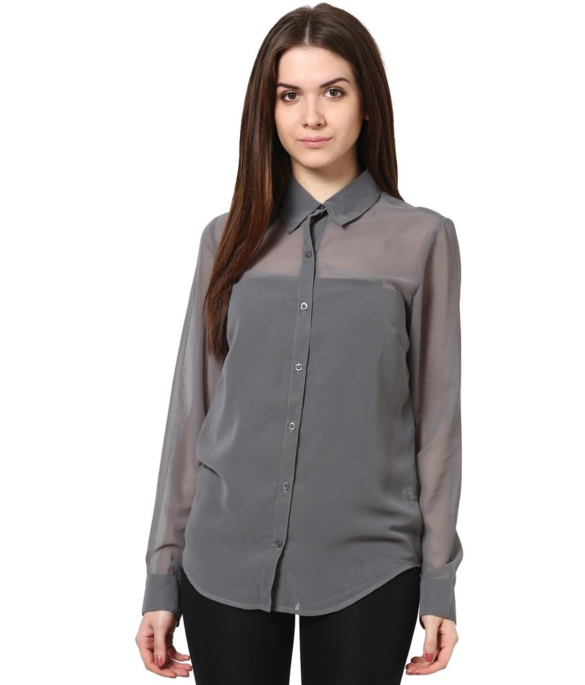 The Gud Look Gray Polyester Tops available at snapdeal for Rs.199