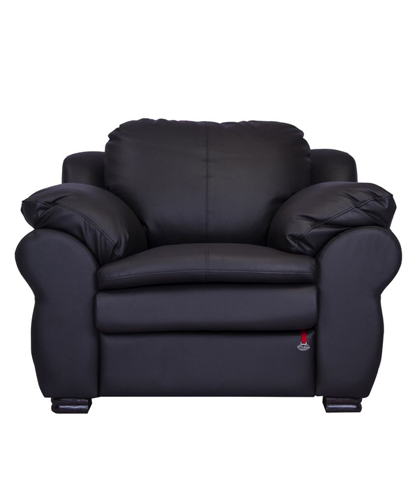 Durian Berry 1 Seater Sofa Black available at snapdeal for Rs.23567