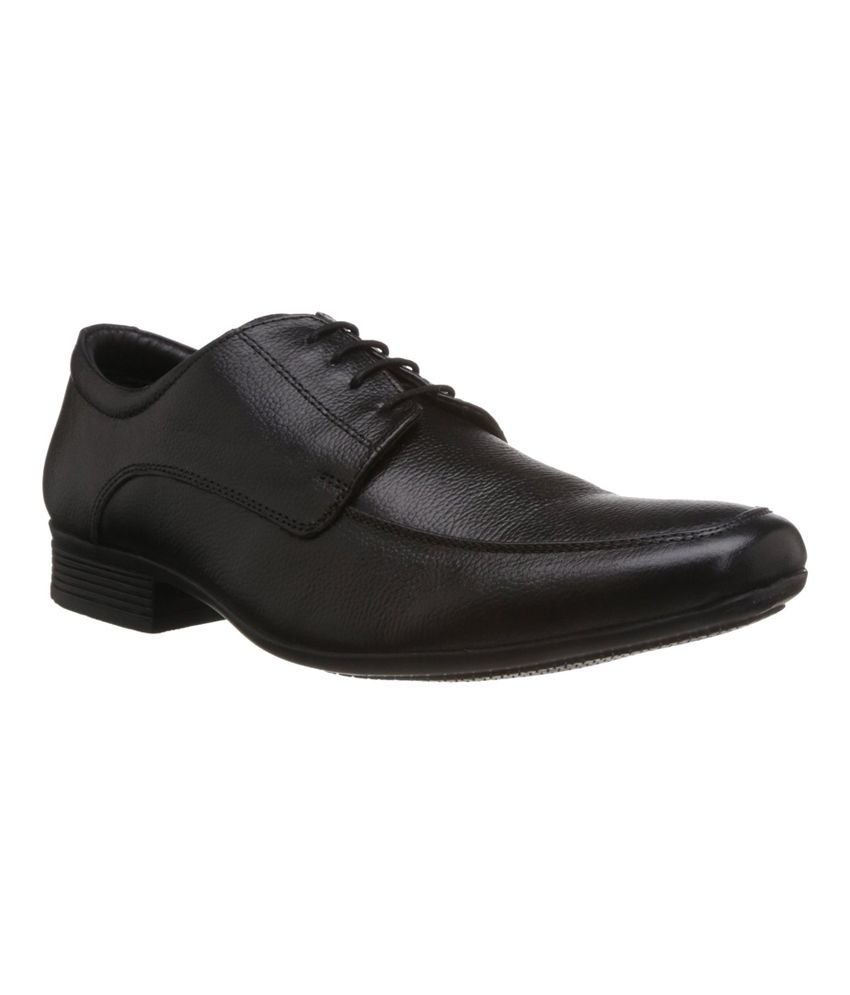 hush puppies men's black leather casual shoe