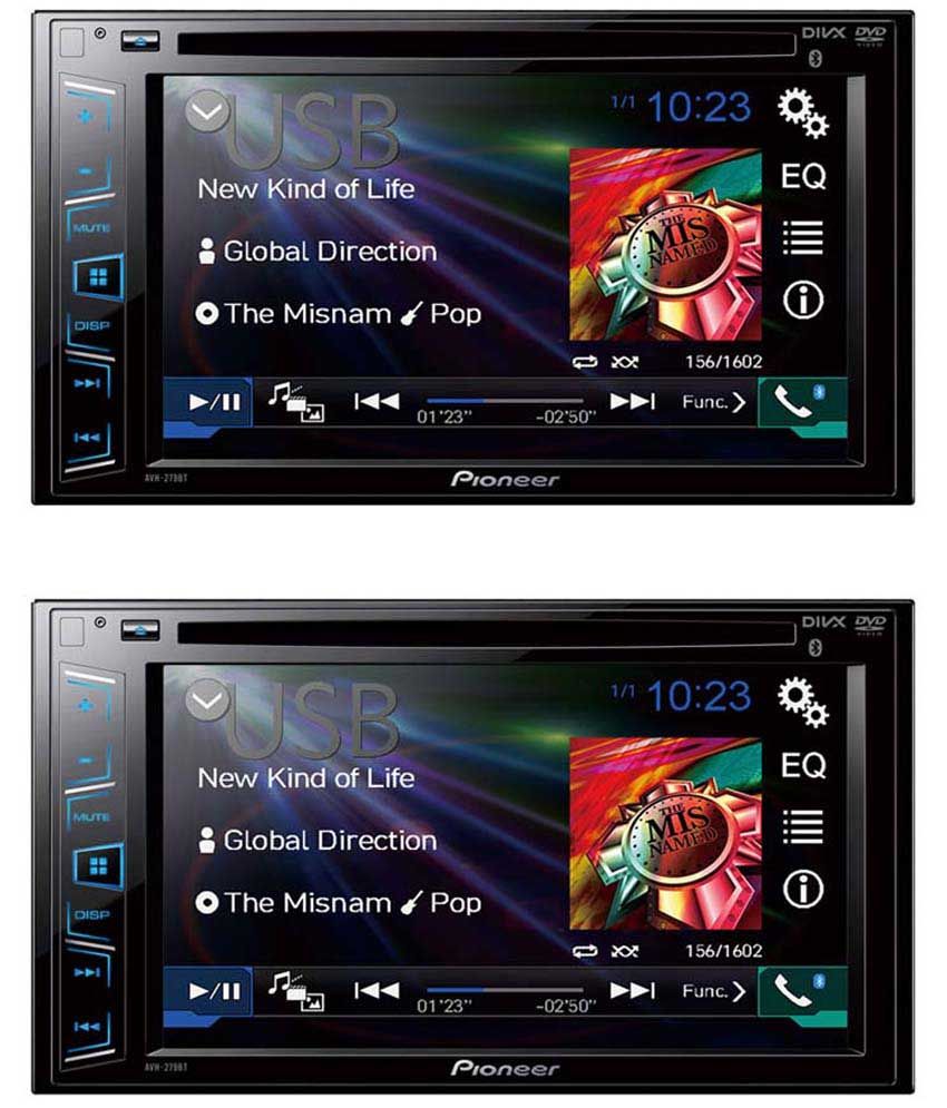 Pioneer - Avh-279bt - Lcd Touchscreen Dvd Player (double Din) - Set Of 2