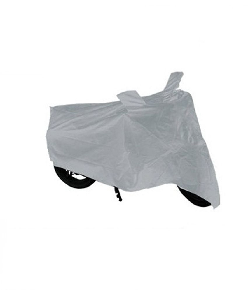 Rainfun Grey Bike Body Cover With Mirror Pockets available at snapdeal for Rs.179