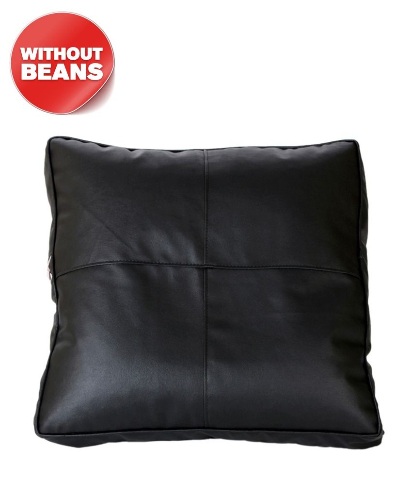 Biggie Cozy Bags Floor Cushion Square 24 Size Black only Cover available at SnapDeal for Rs.595