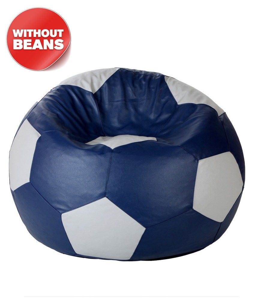 Biggie Cozy Bean Bag (football Shape) Xl Size Indigo And Grey (only Cover) available at snapdeal for Rs.736