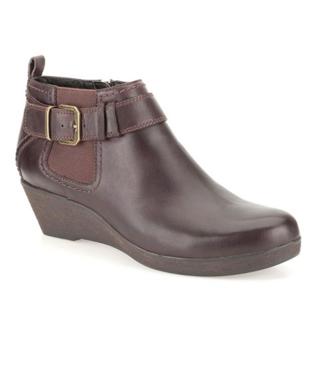 clarks wedge booties