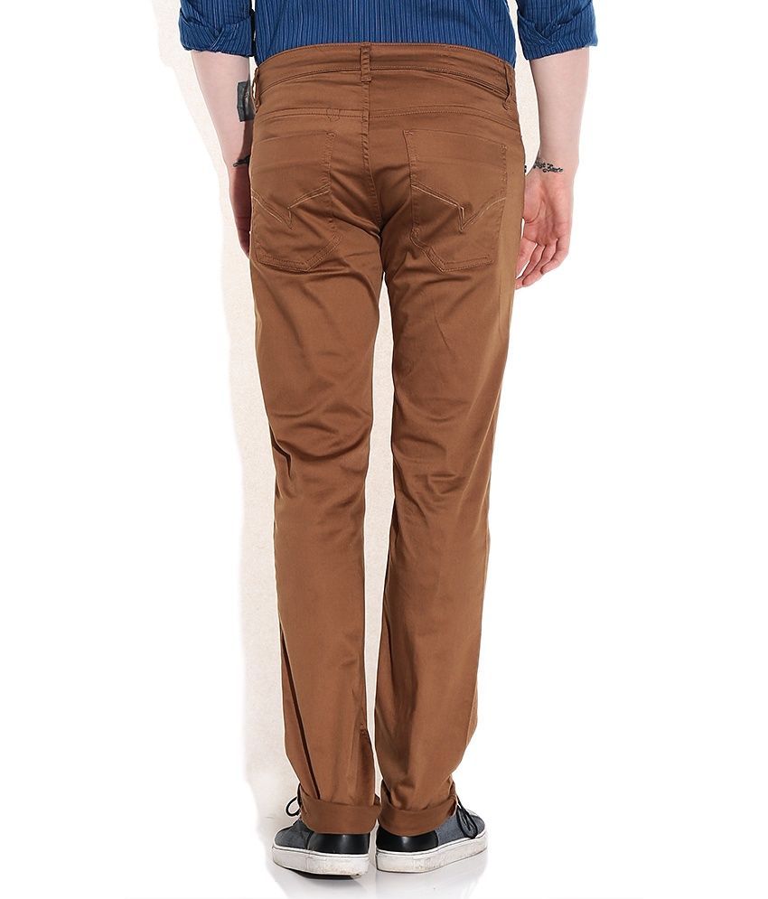 khaki tapered cargo pants