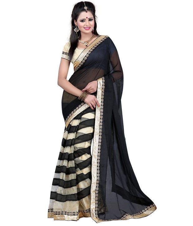 Sareez House Designer Black Saree