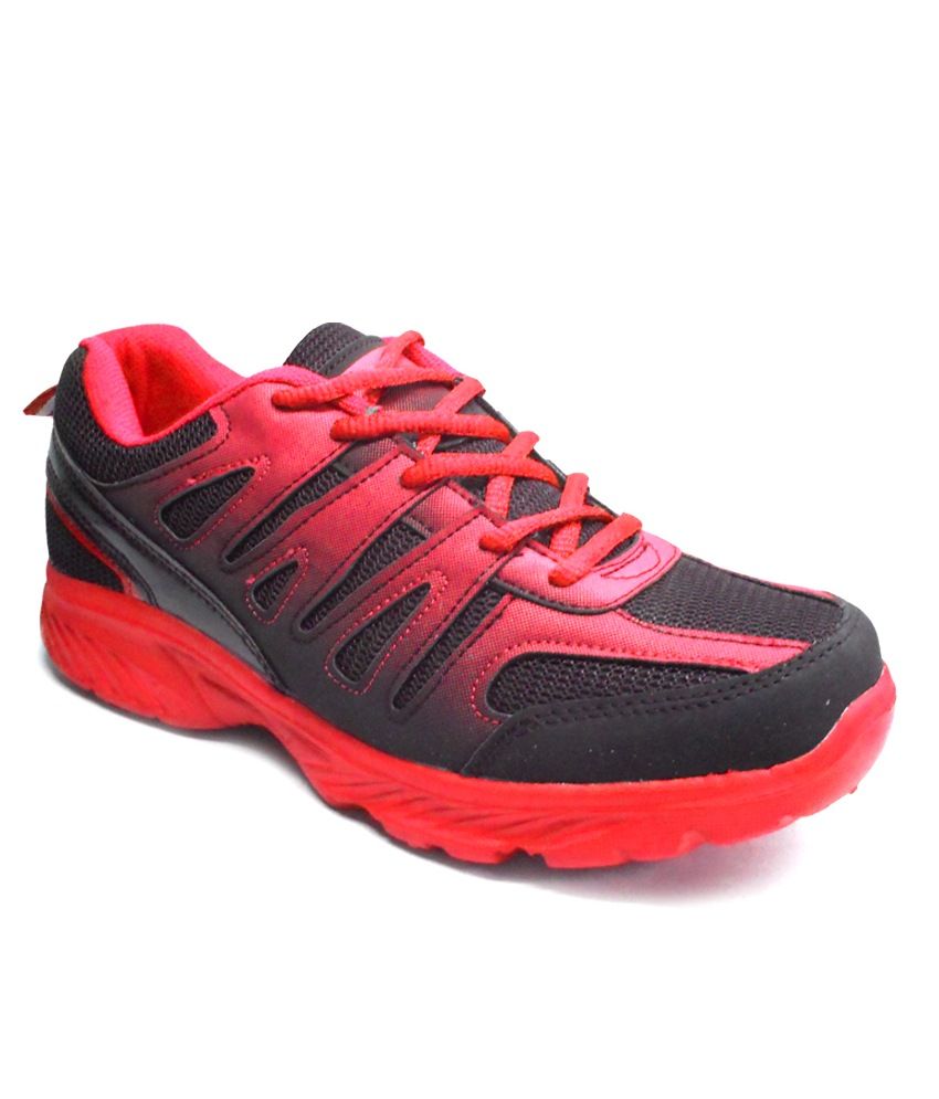 Fast Trax Red And Black Mens Sports Shoes available at snapdeal for Rs.540
