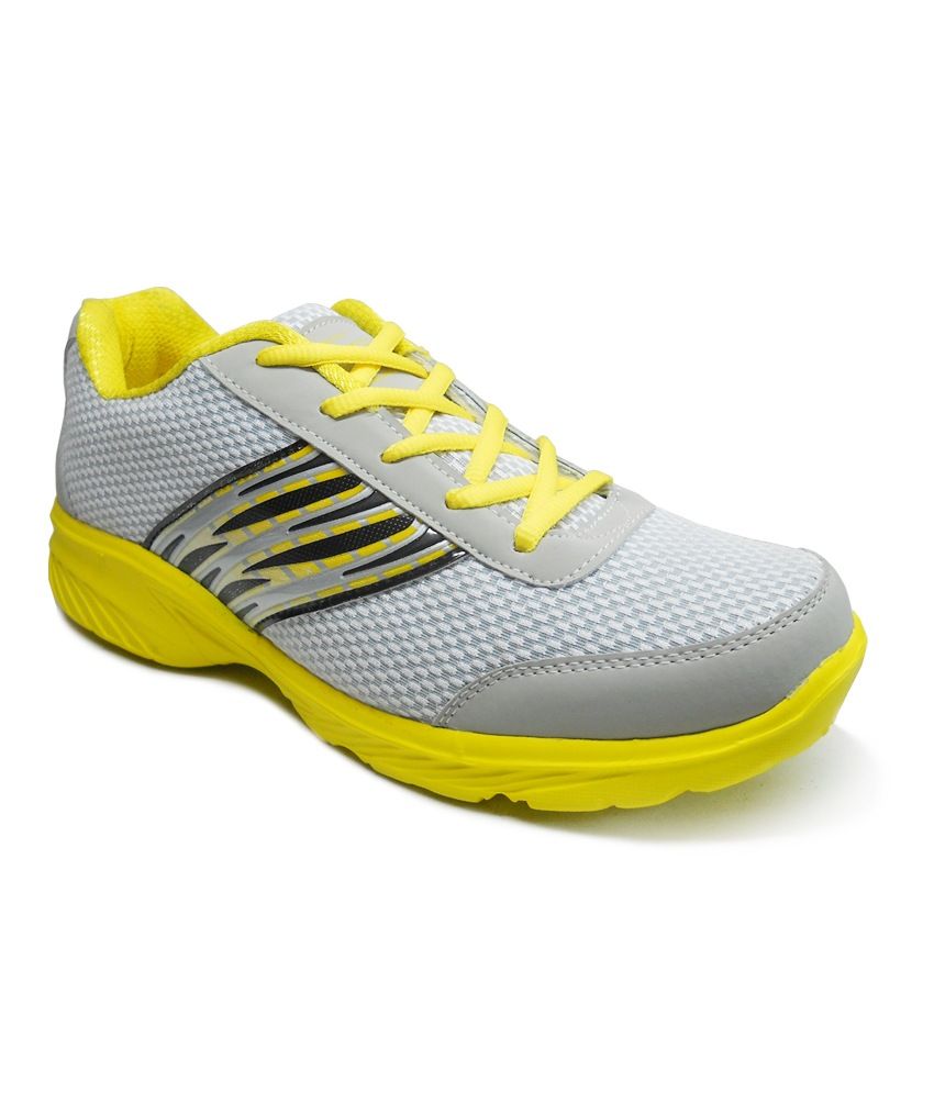 Fast Trax Yellow And Grey Mens Sports Shoes available at snapdeal for Rs.559
