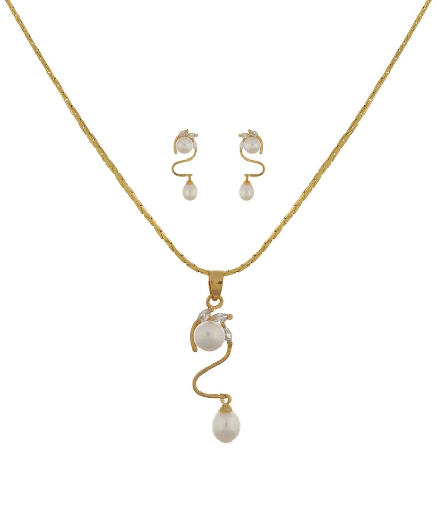 Classique Designer Jewellery Superior White Designer Pearl Drop Set