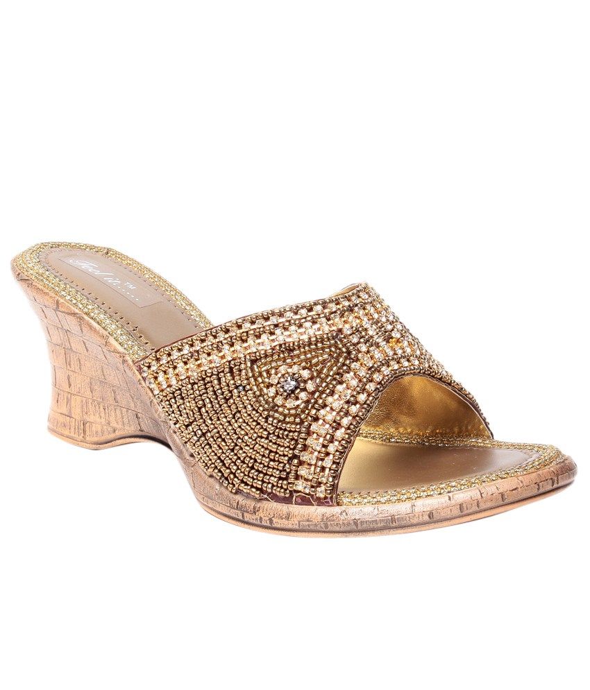 Lady Love Gray Wedges Heeled Slip-on
