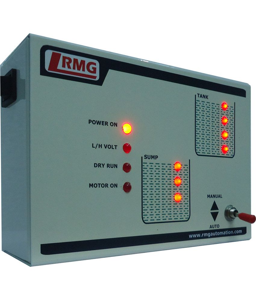 Rmg Fully Automatic Water Level Controller With Indicator For Motor Pump Operated By Switch Above 1.5 Hp - Tank & Sump