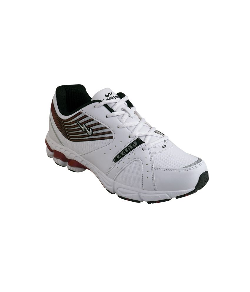 campus white sports shoes