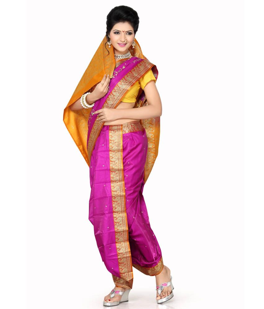 Ready to wear hot sale nauvari saree online