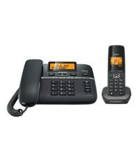 Gigaset C330 Corded & Cordless Combo Landline Phone - Black