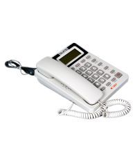 Talktel Corded Cli Landline Phone White Colour F-5