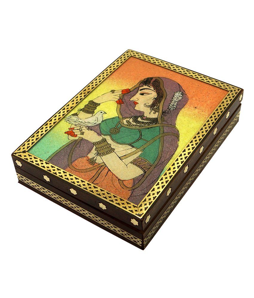 61 OFF on R S Jewels Wooden Rajasthani Real Gemstone Painting