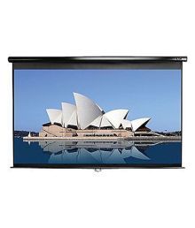 Inlight Wall Type Projector Screen Size- - 8 Ft. X 4.5 Ft. In Imported High Gain Fabric, 16-9 Format