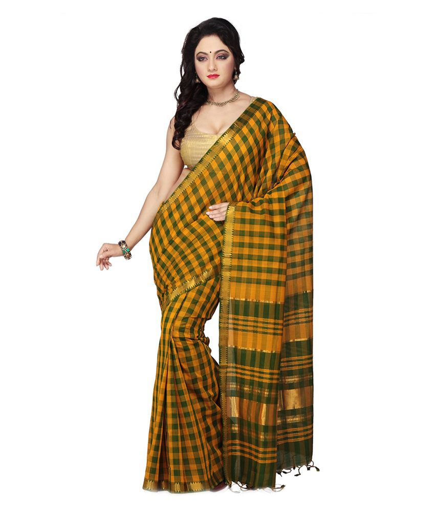 http://devihandlooms.com/shop/product/dark-yellow-color-mangalagiri-handloom-cotton-saree-with-checks/