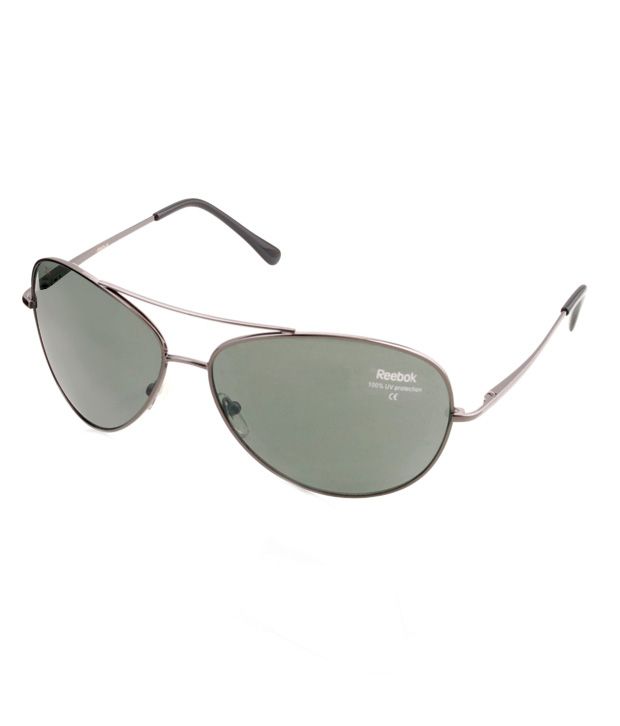 Reebok dark green hotsell aviator sunglasses