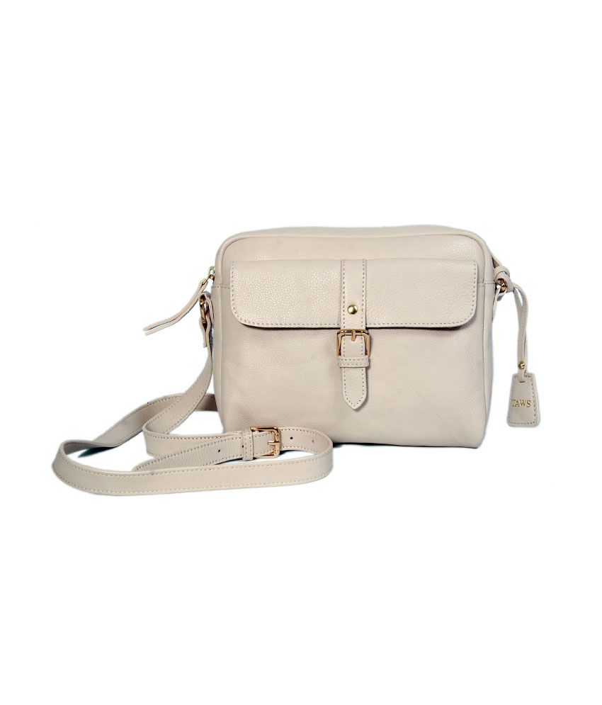 Buy Taws White Leather Sling Bag For Women at Best Prices in India - Snapdeal