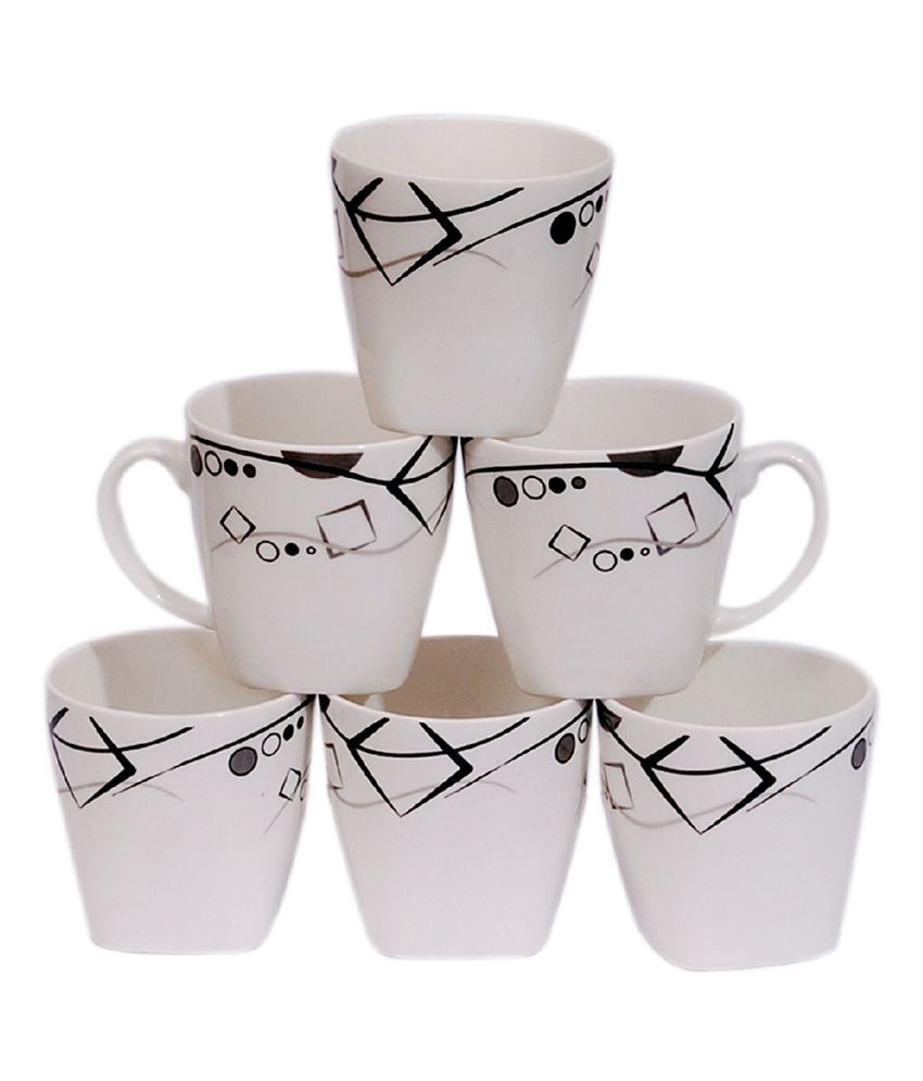 Kjaggs Set Of 6 Bone China Marvel Tea Cups available at snapdeal for Rs.342