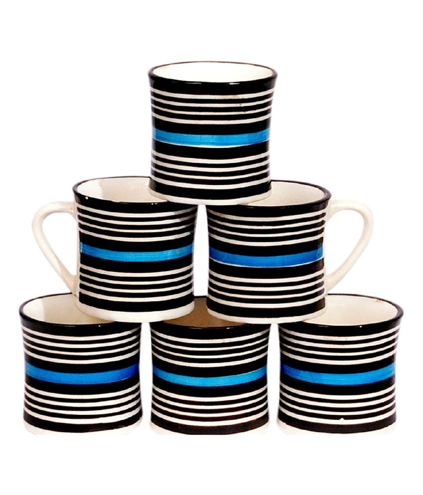 Kjaggs Set Of 6 Bone China Uniquex Tea Cups available at snapdeal for Rs.312