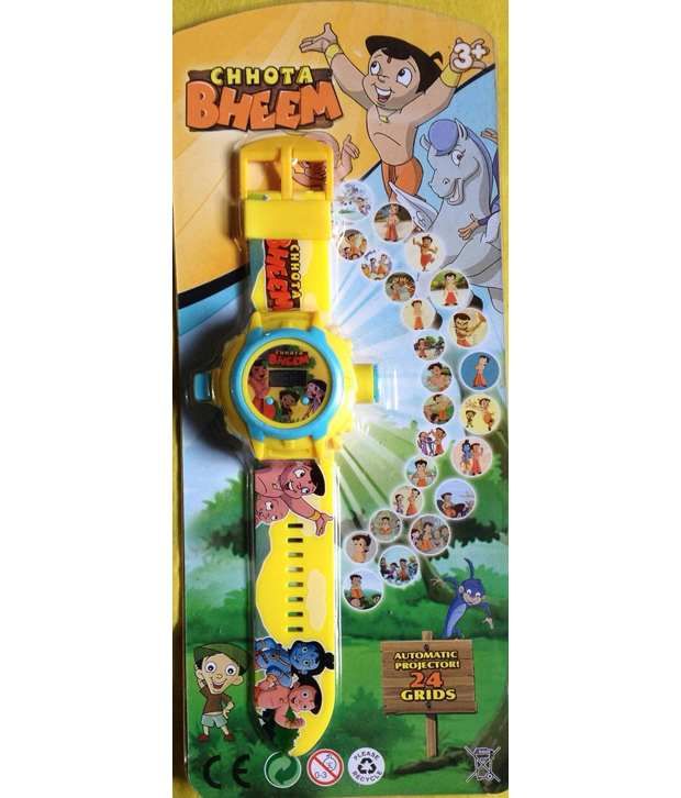 Buy Chhota Bheem 24 Image Projector Watch Yellow on Snapdeal